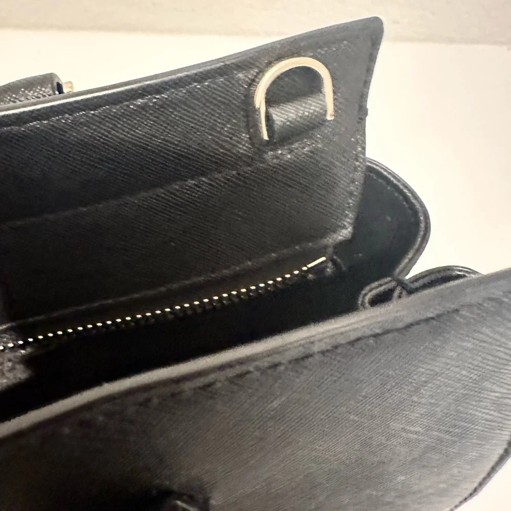 Kate Spade Cameron Street Black Saffiano Leather Medium Satchel Handbag